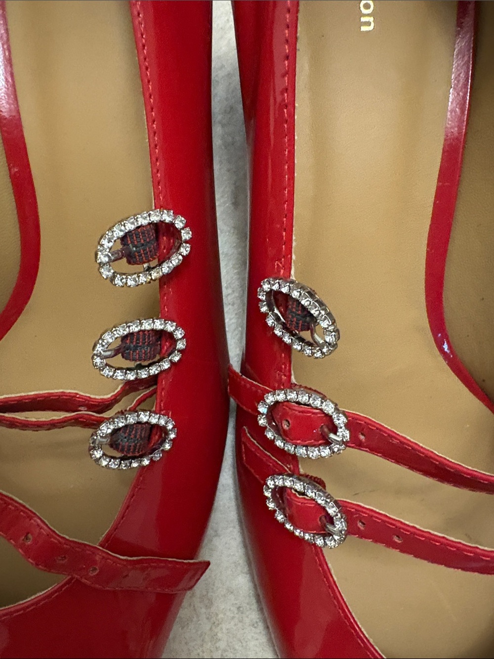 Reformation Red Patent Mary Jane Pumps - Picture 15 of 15
